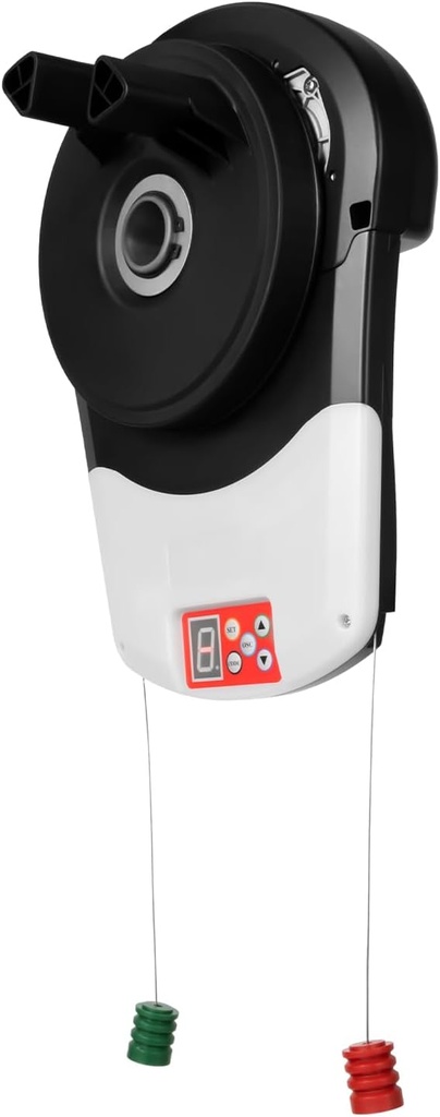 Rolling Door Opener, Electric Roll Up Garage Door Opener with LED Light & 2 Remote Controls Three Control Methods for Maximum Area of 242 Square Feet or A Maximum Height of 14.7 Feet