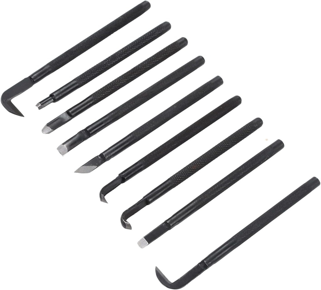 Bonsai Trimming Tool, Carving Brushed Knife Bonsai Tool Set High Hardness Anti Deform Manganese Steel for Rossing Pruning Shaping