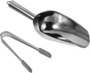Stainless Steel Ice Clip Ice Scoop for Freezer Scoop Bar Grains Tong Tong Kitchen Tool