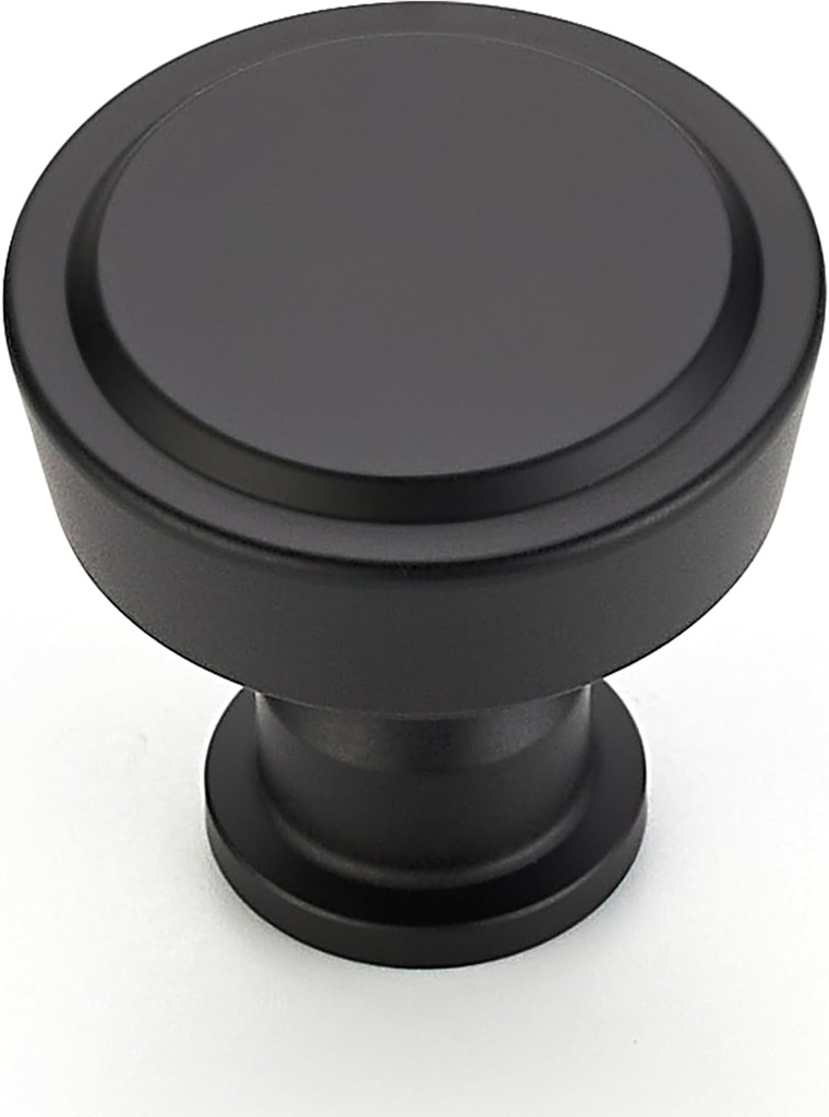 Ravinte 30 Pack Matte Black Kitchen Cabinet Knobs Single Hole Round Dresser Knobs Cabinet Hardware for Kitchen Dresser Drawers