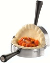 GEFU 28490 Ravioli & Pasta Mold Round, Silver & Black