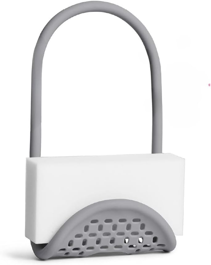 My Sinkzy Sink Sling & Sponge Holder - The Ultimate Kitchen Sink Organizer for Sponges, Soap Bars & Scrub Brushes - Flexible Silicone Design with Drainage Holes - Dishwasher Safe