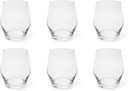 Excelsa Verona Set of 6 Glasses, Clear, 370 ml