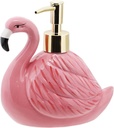 Flamingo Soap Dispenser with Pump for Bathroom or Kitchen Sink