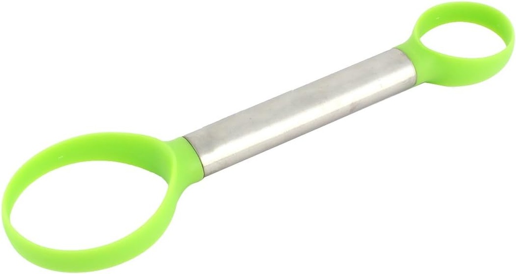 Household Kithen Two Size Vegetable Fruit Scoop Separator Green Silver Tone (id: 7a3 35d 17d 94c 0c9
