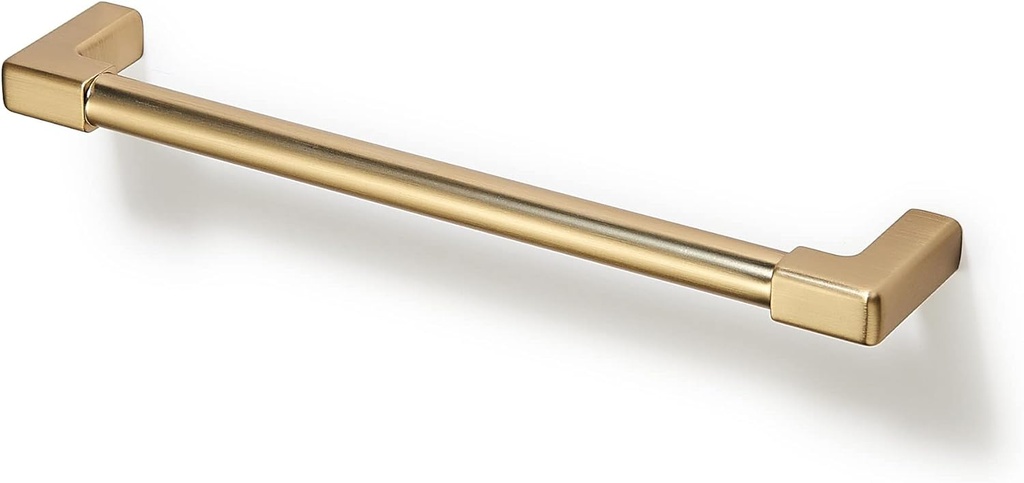 TUNNY 10 Pack Classic Solid Cabinet Handles-6.3"/160mm Screw Spacing Champagne Bronze Furniture Hardware Handles for Bathroom Dresser Kitchen Cabinets Bedroom Cabinet Pulls