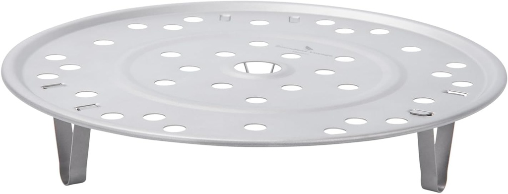 Boundless Voyage 6.7in Titanium Steamer Holder with Removable Legs Food Steamer Basket for Home Kitchen Cooking Pressure Cooker Accessories Ti6030P