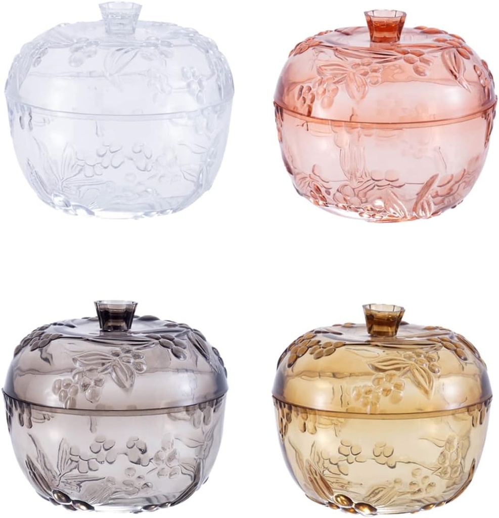 PRETYZOOM 4pcs Plastic Snack Sealing Jar Versatile Kitchen Storage Containers for Candy Dried Foods and Snacks Airtight Food Storage