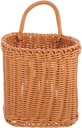 Wall Hanging Plastic Flower Basket - Versatile Storage Organizer for Home Sundries, Lightweight, Wall-Mounted Design, Ideal for Entryway or Living Room