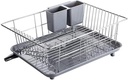 Space Saving Dish Rack Stainless Steel Dish Rack Kitchen Drying Dish Rack Sink Drain Holder Cutlery Drainer Storage Plate Organizer Shelf Dish Drying Rack