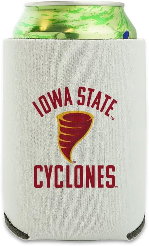 Iowa State University Secondary Can Cooler - Drink Sleeve Hugger Collapsible Insulator - Beverage Insulated Holder