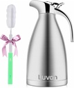 Luvan 2.0L 68oz Food-grade 304 Stainless Steel Thermal Carafe/Double Walled Vacuum Insulated Coffee Pot with Press Button Top,12+ Hrs Heat&Cold Retention,BPA Free,for Coffee,Tea,Beverage etc