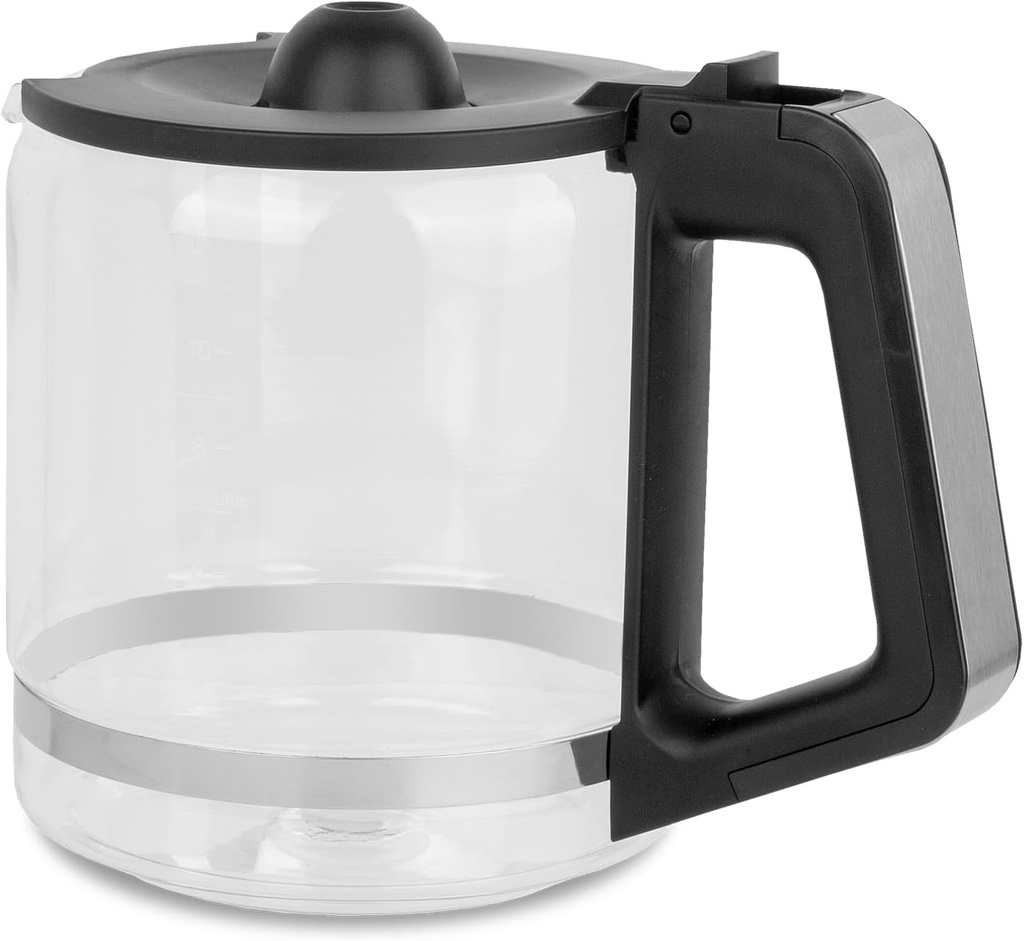 Capresso 4496.01,12-cup Glass Replacement Carafe with lid for #496.01