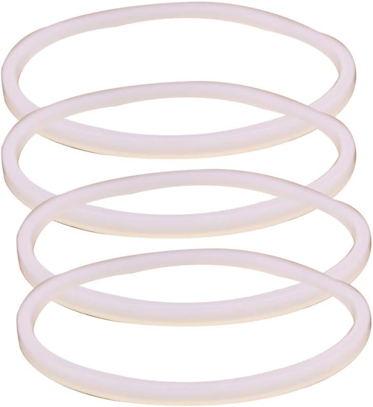 Anbige 4PCS White Rubber Sealing O-Ring Gasket Replacement Parts,Compatible with Ninja Juicer Blender Replacement Seals (4 3.22inch gaskets)