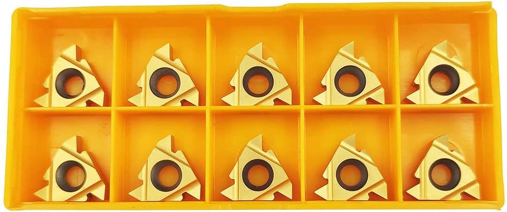 10PCS 16ER AG60 / 16IR AG60 CNC Lathe Indexable Threading Carbide Insert Blade (16ER AG60)