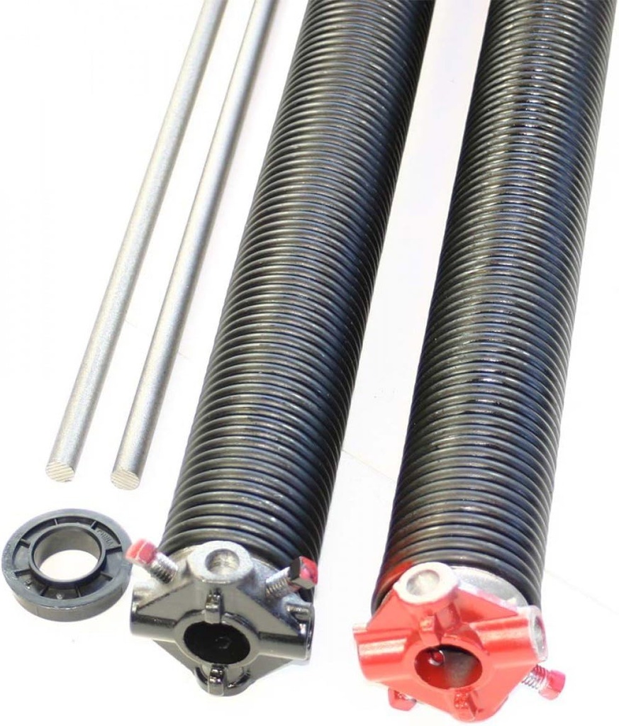 SS Pair of 243 X 1 3/4" X 30" - 40" Garage Door Torsion Springs with Winding Bars (31.5)