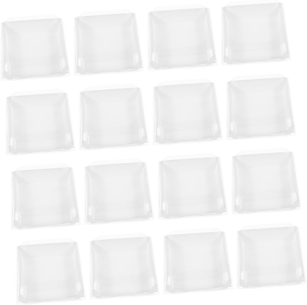 50pcs Clear Cake Containers with Lids for Muffins Cupcakes and Desserts Sturdy Food Storage Boxes for Baked Goods for Parties and Gifting