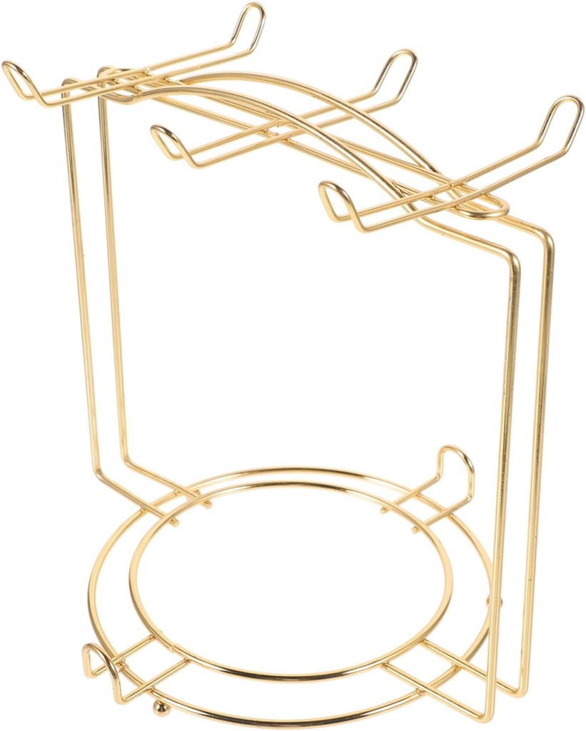 Sturdy Stainless Steel Cup Holder Kitchen Organizer for Mugs Plates Counter Shelf Cabinet Rack