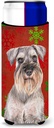 Red Snowflakes Holiday Christmas Schnauzer Ultra Beverage Insulators for slim cans
