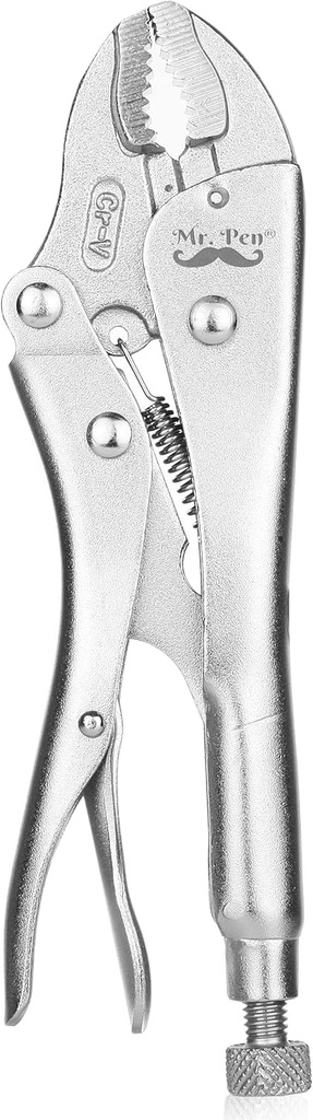 Mr. Pen- 7 Inch Curved Jaw Alloy Steel Locking Pliers with Wire Cutter and Adjustable Wrench
