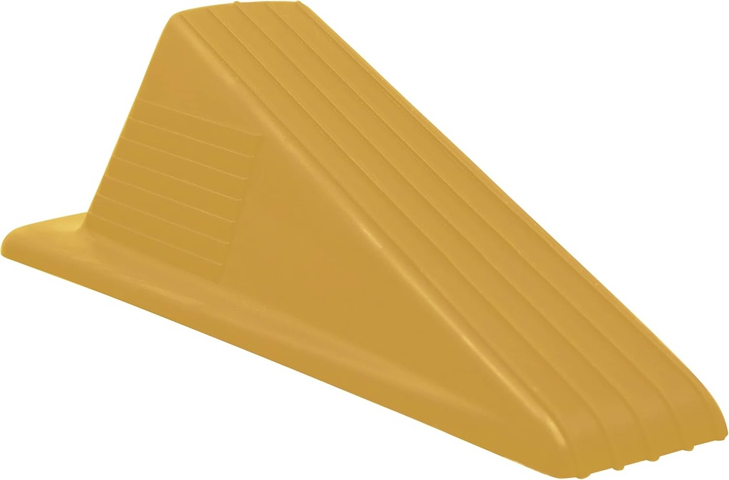 Shepherd Hardware 3763 Heavy Duty Jumbo Rubber Door Wedge, Yellow, 3-1/2 Inch