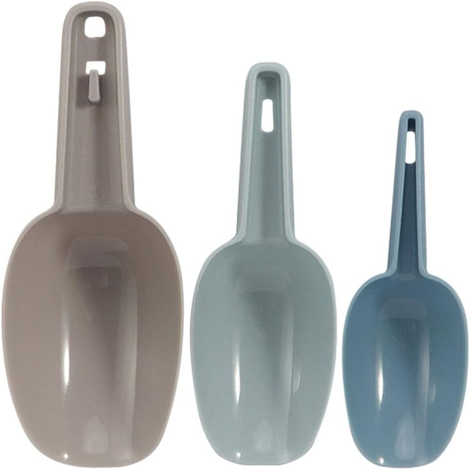 Hemoton 1set Plastic Kitchen Ice Scoops Versatile Flour and Grain Scoops for Cereal Pet Food and Baking Ergonomic Design Material Easy to