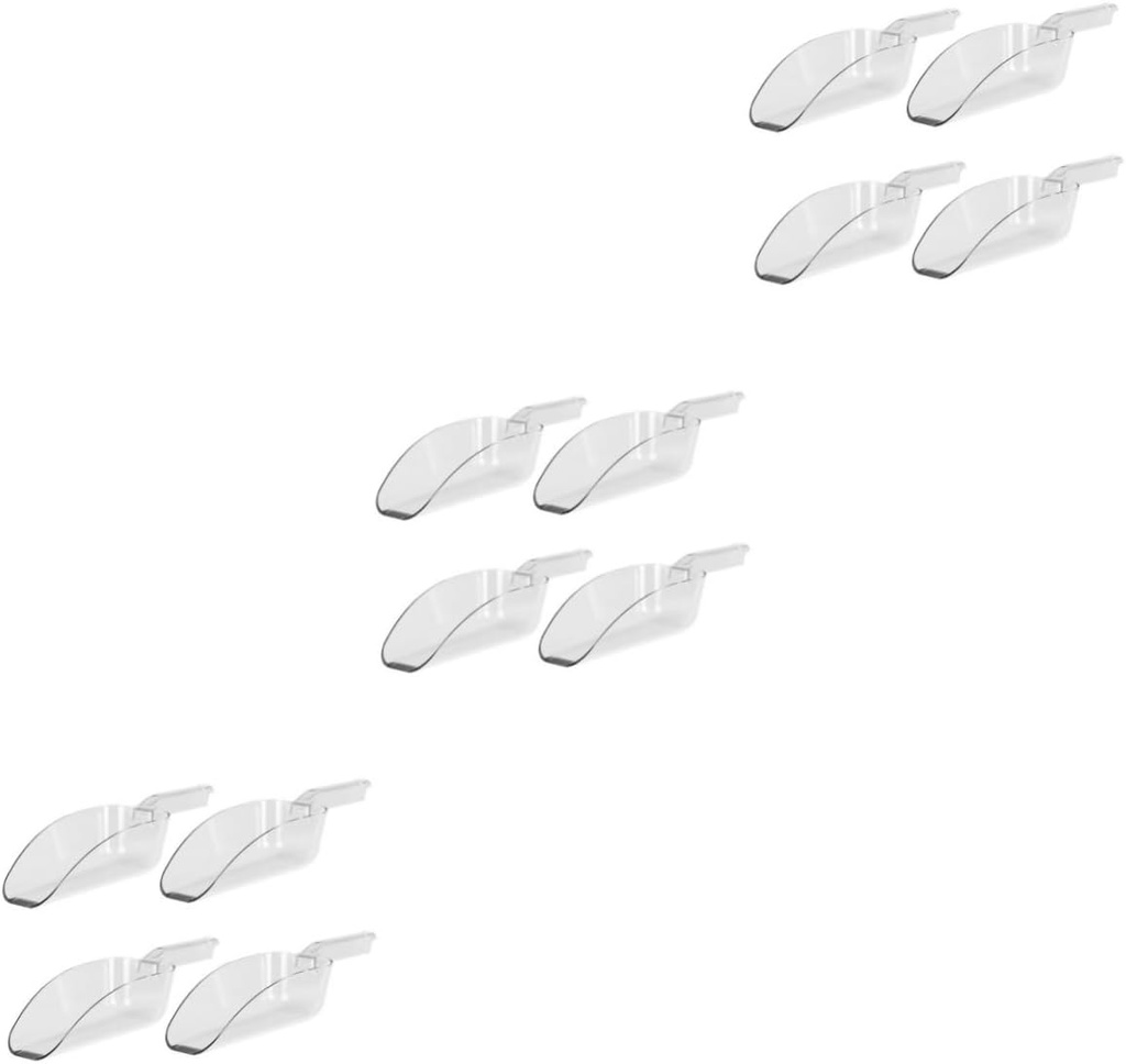 Alipis 12pcs Scoop Versatile Flour Shovel Shovel and Cereal Scoop Comfortable Grip for Baking and Food Prep Random Handle Colors