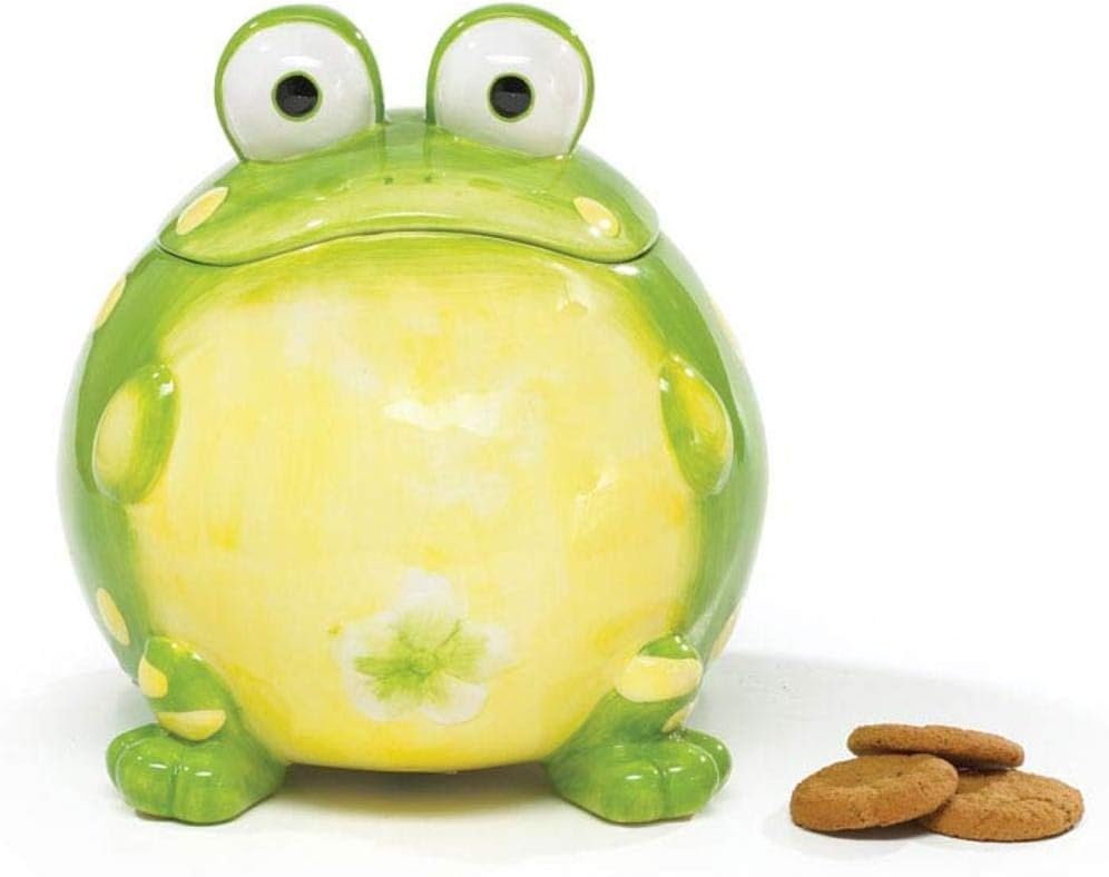 Toby The Toad Frog Cookie Jar Canister For Kitchen Decor And Food Storage
