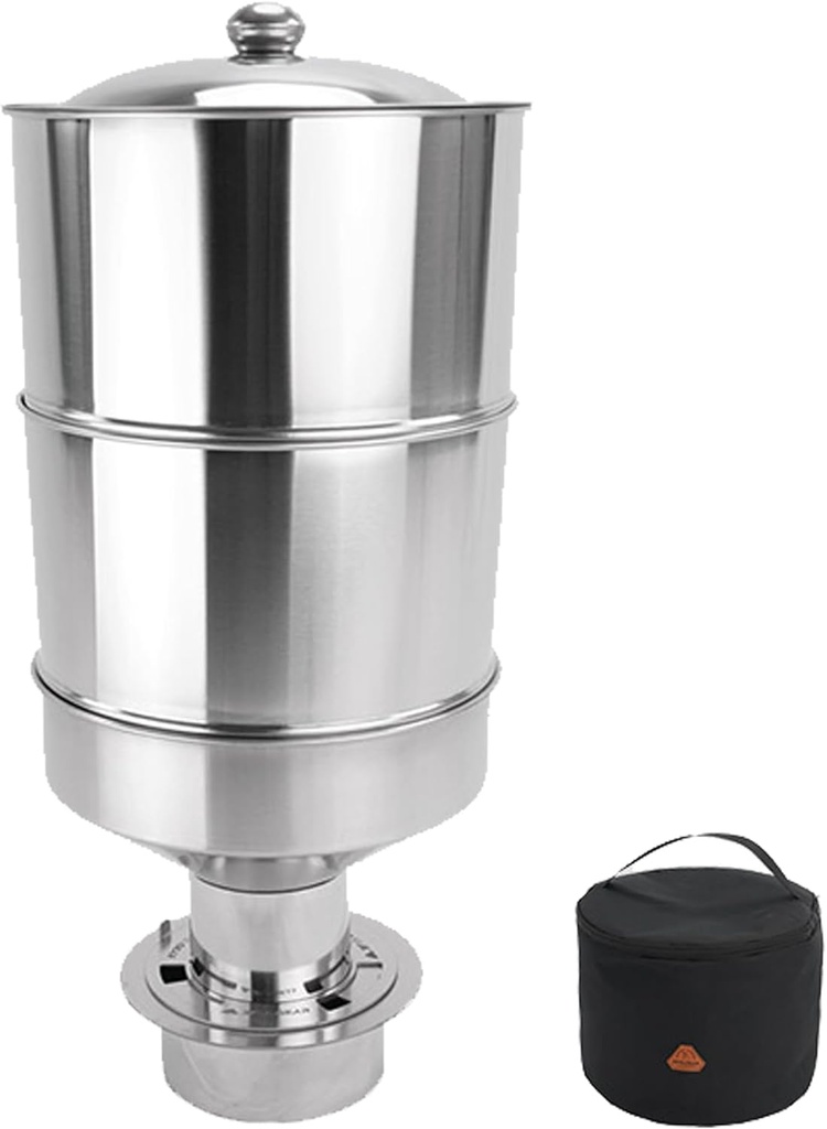 3F UL GEAR Camping Stove Accessory Pellet Bin - Large Pellet Fuel Silo for Outdoor Tent Stove