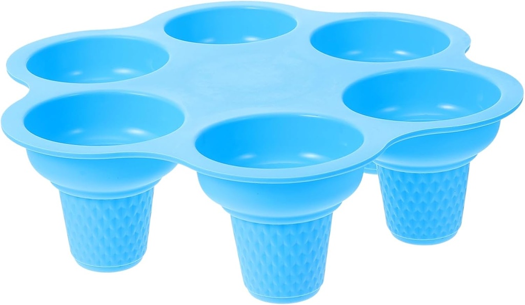 6grid Diy Silicone Ice Cream Mold Cavity Popsicle Maker for Homemade Treats Food-grade Material Safe for Ice Cream Popsicles Desserts Fun for Boys and Girls Family