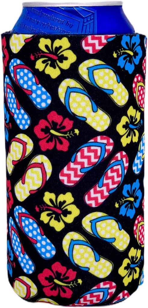 Flip Flop Pattern 16 oz. Can Coolie
