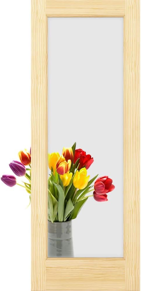 1-Lite Clear Glass French Door, Unfinished, 36" x 80" x 1.375"