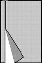 Side Opening Magnetic Screen Door in Fiberglass 40x96inch, Black - Thicken Mesh Screen Magnetic Closure Keep Bugs Out, Reversible for Left/Right Door