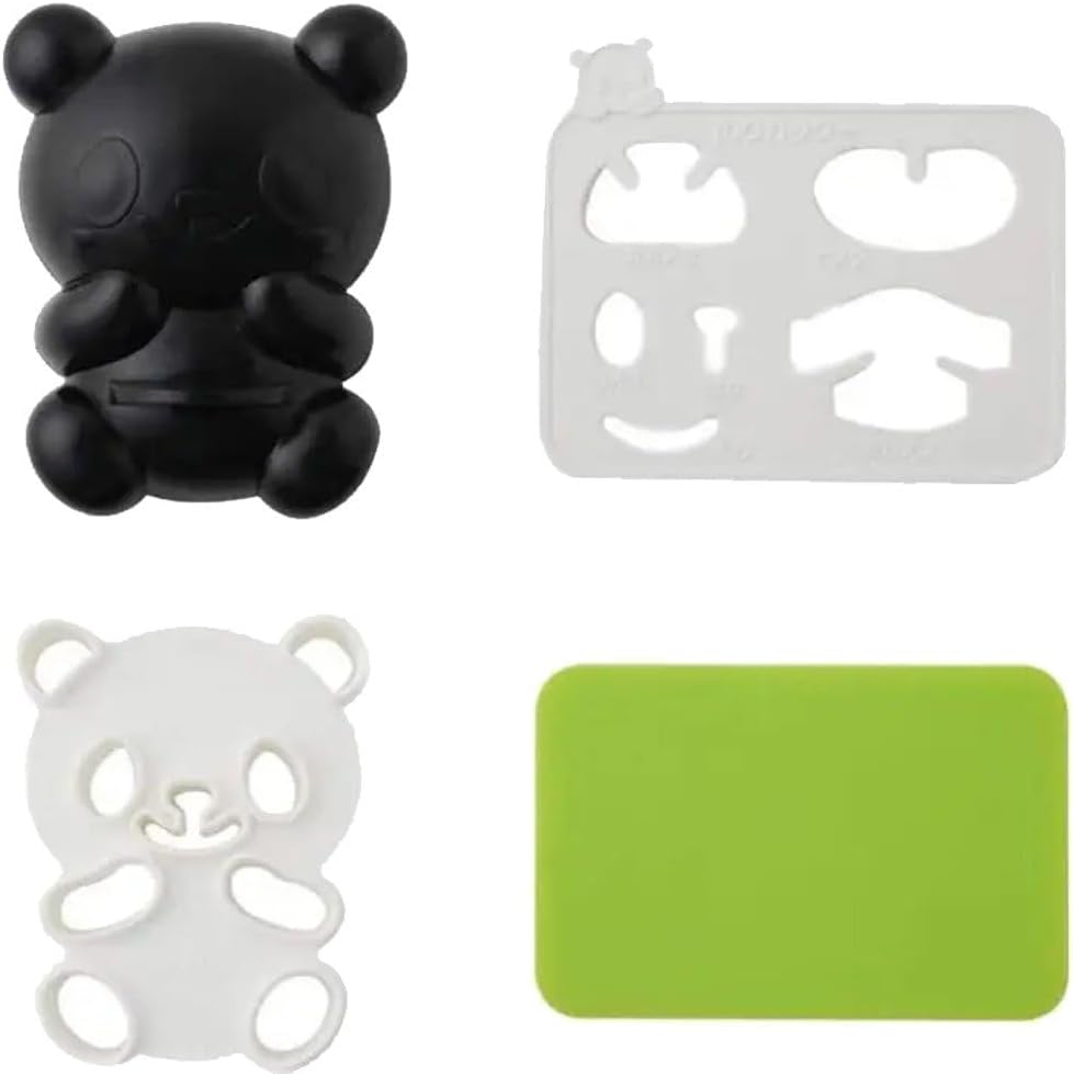 4pcs Panda Sushi Mold DIY Panda Rice Mold Plastic Sandwich Cutter Cake Bread Cutter Mold Maker Kitchen Mold