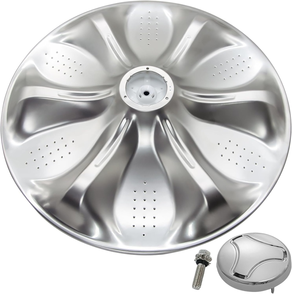 AGZ72909711 Agitator Plate With 5006EA3009B Washer Pulsator Cap, Washplate Pulsator Assembly Compatible with Kenmore, LG Washer, Replaces AP6800730, AGZ72909702, AGZ72909713, AGZ72909703