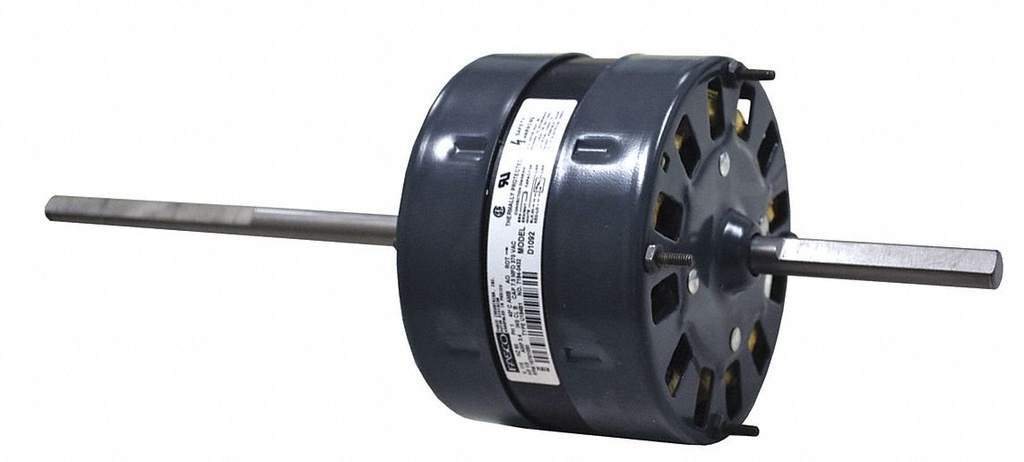 1/3 HP Room Air Conditioner Motor, Permanent Split Capacitor, 1675/1080 Nameplate RPM, 115 Voltage