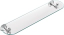 Moen DN7790CH Lounge 24-Inch Wide x 5-Inch Deep Decorative Glass Bathroom Vanity Shelf, Chrome