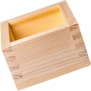 Japanese Wooden Sake Cup Square Storage Box Traditional Wood Sake Drinking Cup Set Sturdy and Elegant Design for Home Use