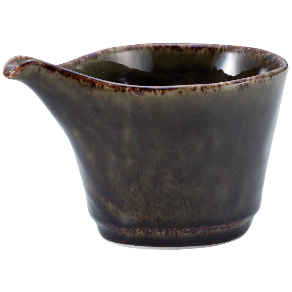 Yamashita Craft 14079740 Cooling Sake Cup, White, 5.4 x 3.6 x 3.3 inches (13.7 x 9.1 x 8.5 cm), 12.8 fl oz (320 cc), Takumi Oribe Single Mouth Cold Sake