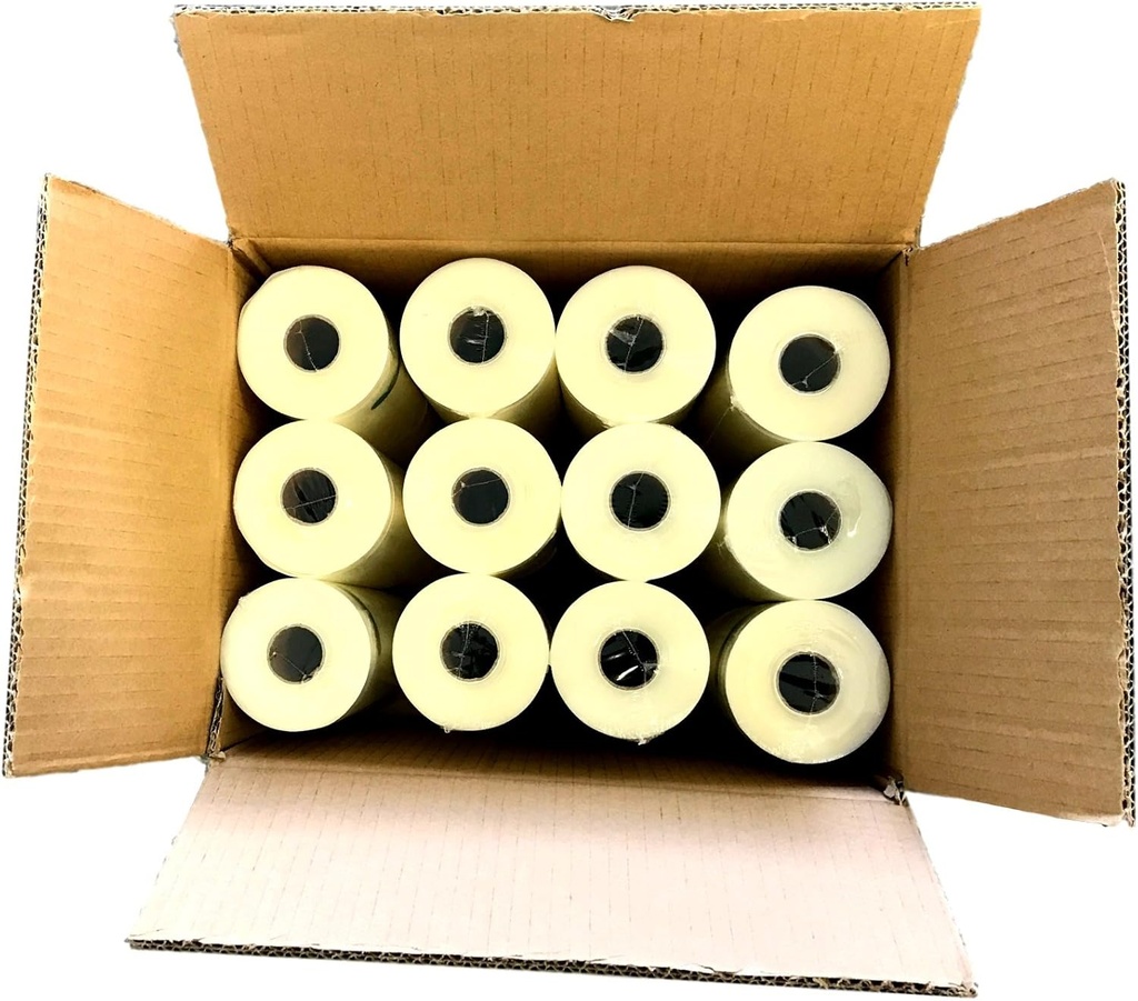 Vacuum Sealer Bags, 15" x 50' Roll, 3.5mil Embossed, Clear, Plastic, Manual Operation, Food Storage, Meal Prep, Marinating, Sous Vide, Bulk Food, 12 Rolls, 600' Total