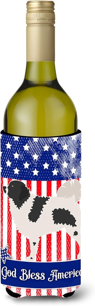 Caroline's Treasures BB8363LITERK Wetterhoun Frisian Water Dog American Wine Bottle Hugger Bottle Cooler Sleeve Hugger Machine Washable Collapsible Insulator Beverage Insulated Holder