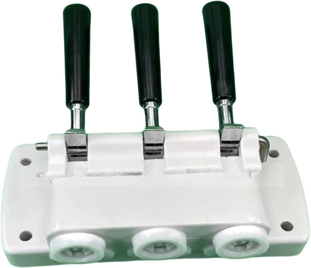 White Valve Block Face Plate Spare Parts, Handles Piston Valve Rods, Compatible for BQL825, Soft Ice Cream Makers Accessories