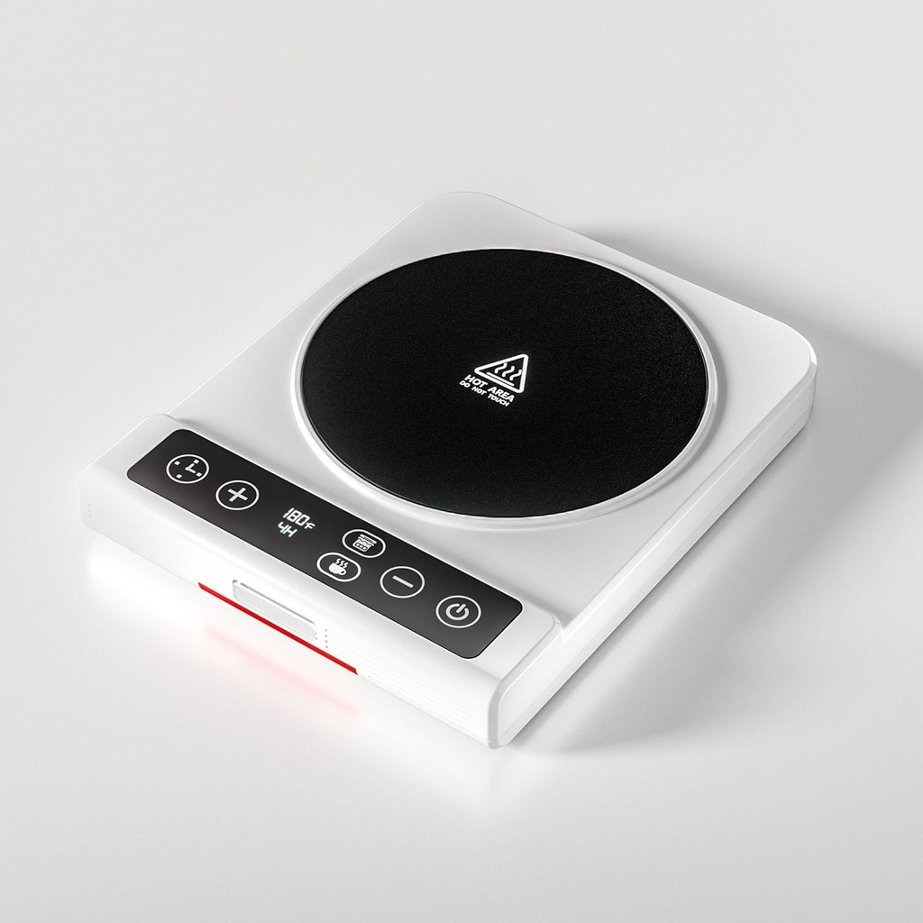 2in1 Sourdough Starter Warmer,Multiple Mug Warmer,Temp Settings (70-180℉) Thermostat Control, 24Hrs Timing, Sourdough Warming Mat and Perfect for Home Baking Heating Coffee Milk Tea (White)