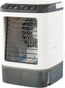 Portable Air Conditioners, Evaporative Air Cooler with 0.24Gal Water Tank, Built-In Ice Box, 3 Wind Speeds, 2-Stage Atomization, 7 Color Light, Swamp Cooler Fan for Room Bedroom Office