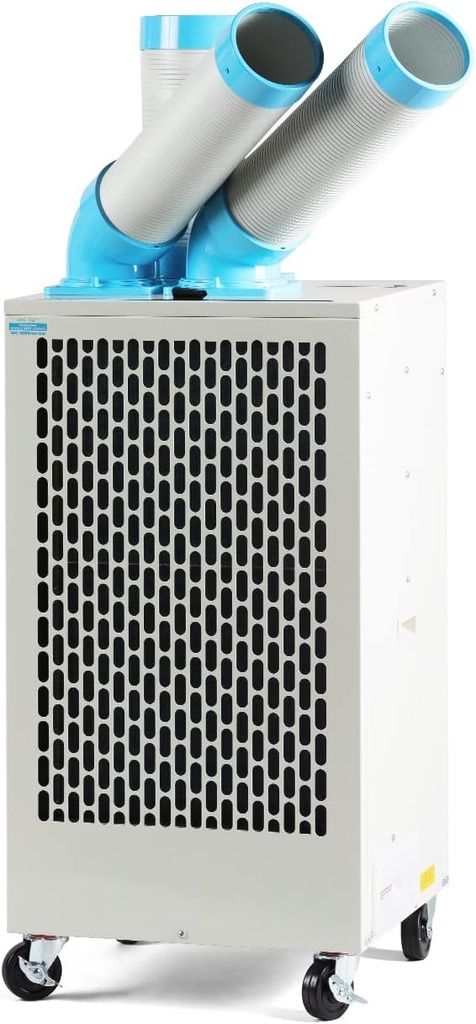 Uninex SAC3000 Indoor/Outdoor KOOLZONE Mobile Spot Cooler with Twin Duct, Industrial Grade, 10,236-BTU, R-32 Refrigerant