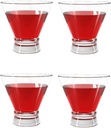 Martini Glasses Set of 4 - Crystal Cocktail Glasses, Stemless Martini Glass for Bar, Martini, Pisco Sour Brandy, Dessert Cups, Sake Cup, 8oz (Set of 4)