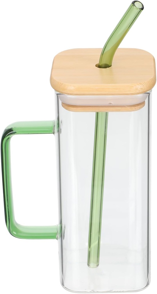 LIFKOME Glass Cups Milk Drinking Cups Covers Insulated Beer Glasses Camping Mugs