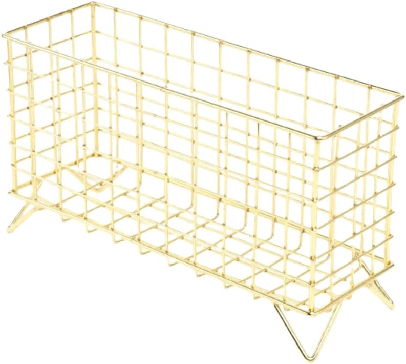 Coffee Pod Basket Rectangle K Cup Stand Holder Metal Espresso Capsule Keeper Storage Container for Counter, Table, Bar