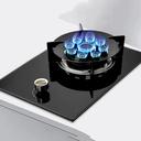Built-in 33cm Single Burner Gas Stove, 5.2KW 9-Chamber Fire Ring Wok Burner with Flameout Protection, Anti-Gas Leakage Flame Protection, LPG/Natural Gas Kit (Size : NG)