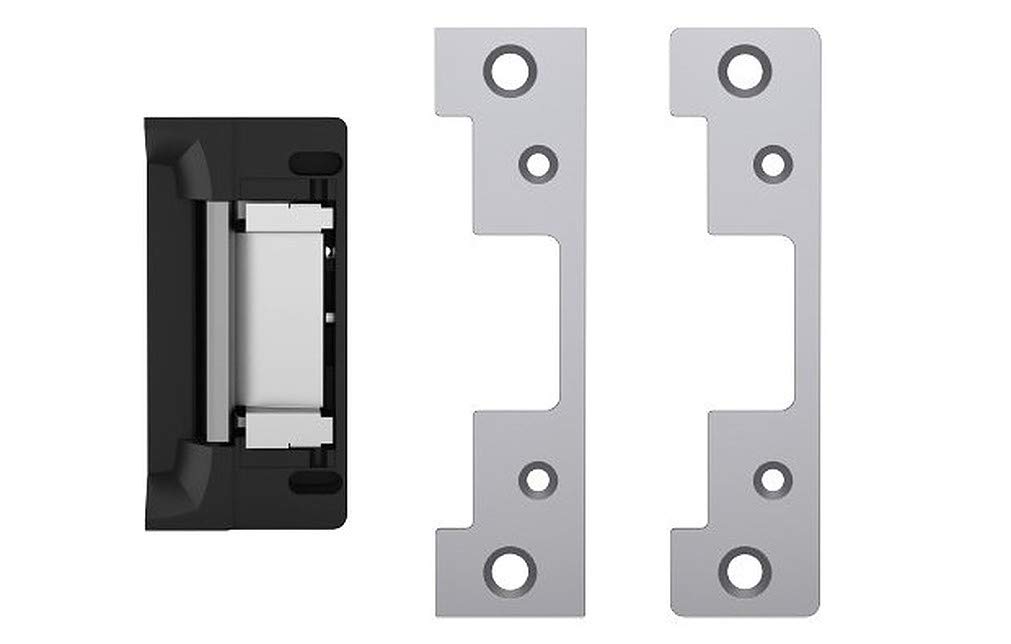 HES 5200C-12/24D-630 Universal Door Electric Strike with Faceplate, Satin Stainless Steel, Static Strength 1500 lbs., Dynamic Strength 70 ft-lbs., Dual-Voltage 12 or 24 VDC/VAC